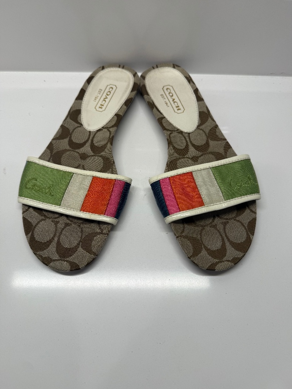 COACH Slides Paula Signature - VINTAGE